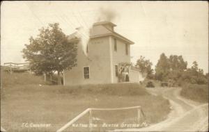 Benton Station ME TC Creamery c1910 Real Photo Postcard