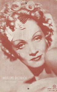 ACTOR MARLENE DIETRICH MUTOSCOPE POSTCARD (c. 1940s)