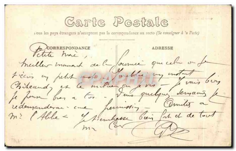 Old Postcard Chateaudun Donjon and near Vieux Remparts Porte d & # 39Abas