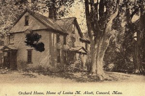 C.1910 Orchard House, Home of Louisa M. Alcott, Concord, Mass. Postcard P132