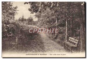 Old Postcard Sanatorium A Mardor allee park