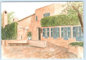 TUCSON, AZ ~ Artist Julia Wainwright ARIZONA INN Hotel  4x6 Modern Postcard