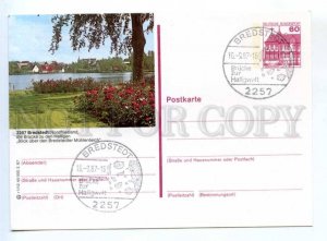 420229 GERMANY 1987 year Bredstedt postal postcard