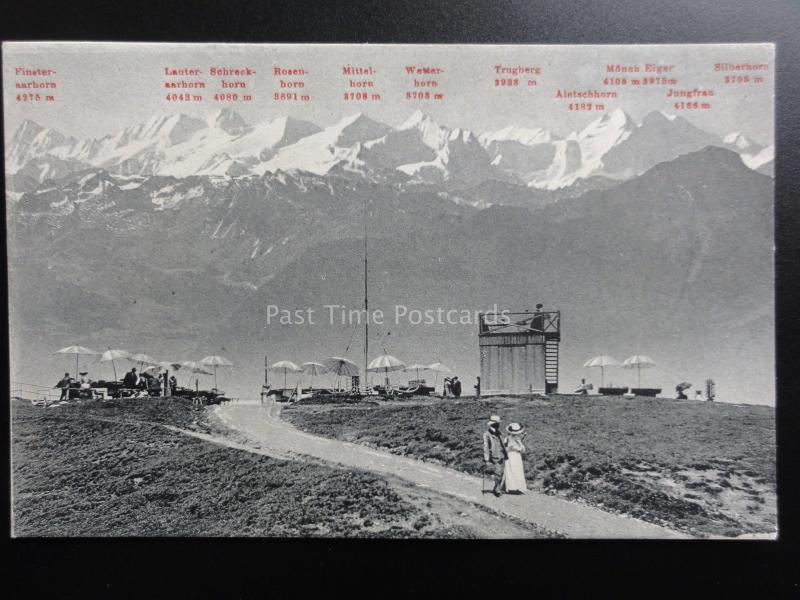 Switzerland RIGI KULM Alpin Viewing 1800m Eiger, Wetterhorn, Mittelhorn + Others