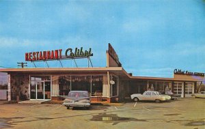 Victoriaville Quebec Canada Esso Gas Station Restaurant Calibrl Motel Postcard