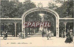 Postcard Old Vichy Allee Casino