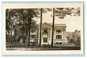c1910's Aldrich Public Library Building Barre Vermont VT RPPC Photo Postcard
