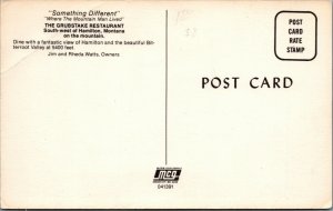 Something Different The Grubstake Restaurant Hamilton MT Chrome Vintage Postcard