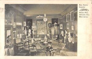 Atlantic City New Jersey Ocean Pier Sun Parlor Interior Antique Postcard K39523