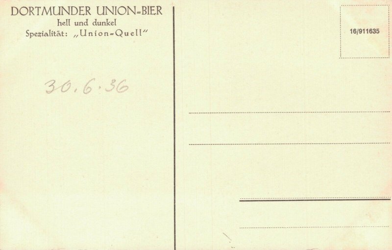 Germany - Dortmunder Union Brauerei A. G. Dortmund Grosste Brauerei 03.85