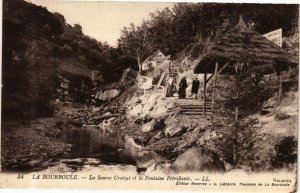 CPA La BOURBOULE - La Source Croizat et la Fontaine Petrifiante (244829)