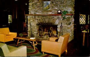 New Hampshire North Chatham Cold River Camp Conant Lodge Fireplace 1973
