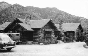 Autos Chipita Lodge 1940s Sanborn RPPC Photo Postcard Ute Pass Colorado 3253