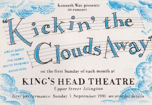 Kickin The Clouds Away Islington Kings Head Theatre Postcard