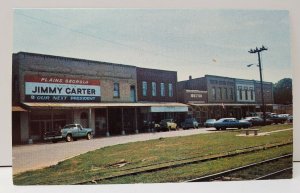 Plains Georgia,  Jimmy Carter Shopping Center 1976 Photo View Postcard B10