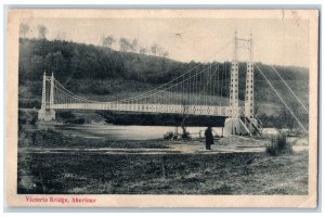 Charlestown of Aberlour Moray Scotland Postcard Victoria Bridge 1903 Antique