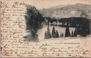 Switzerland Lac des Chavonnes Vintage Postcard C130