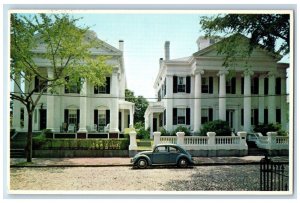 The Famous Portico Colonia House On Main Street Car Nantucket MA Postcard