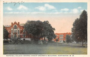 J32/ Huntington West Virginia Postcard c1910 Marshall College Grounds 77