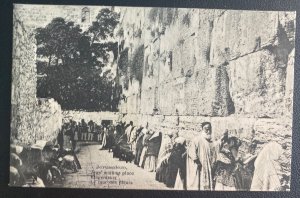 Mint Palestine Real Picture Postcard Jerusalem Jews Wailing Place