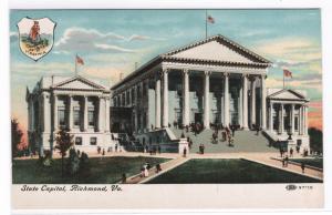 State Capitol Richmond Virginia 1910c postcard