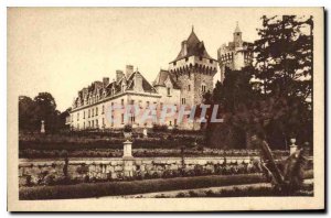 Postcard Old Blanzy S and L Chateu du Plessis Les Terrasses