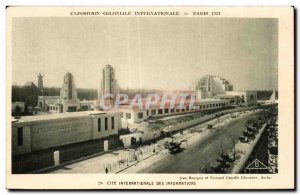 Old Postcard Paris International Colonial PAris 1931 Paris CITY INTERNATIONAL...