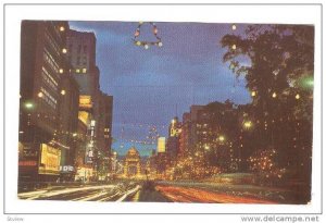 Night Scene At Avenida Juarez, Mexico, D. F., PU-1973