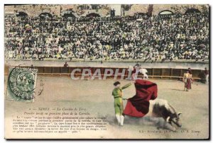 Old Postcard Bullfight Bullfight Nimes bullfighting Toros Prime terco or firs...