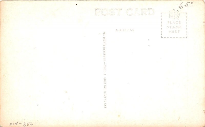 J40/ Texas City Texas RPPC Postcard c1940s Post Office Building  370
