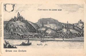 Cochem Germany Scenic View Gruss aus Antique Postcard J67900