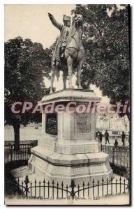 Old Postcard Montereau The Statue Of Napoleon