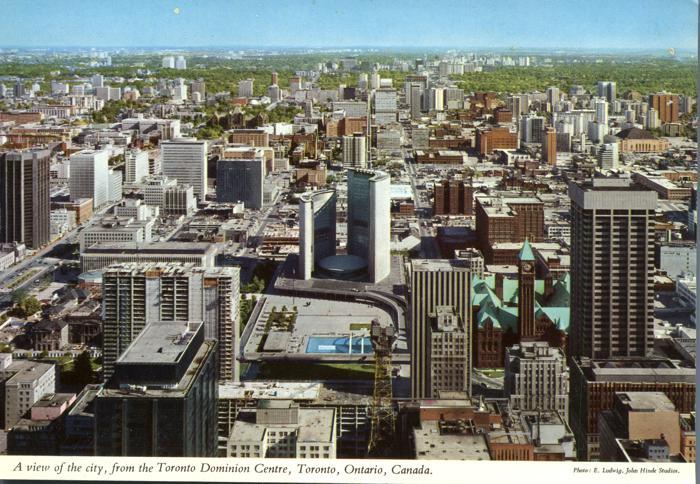 View from the Dominion Centre - Toronto ON, Ontario, Canada