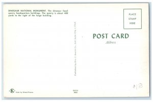 c1950 Dinosaur Fossil Quarry Building National Monument Jensen Utah UT Postcard