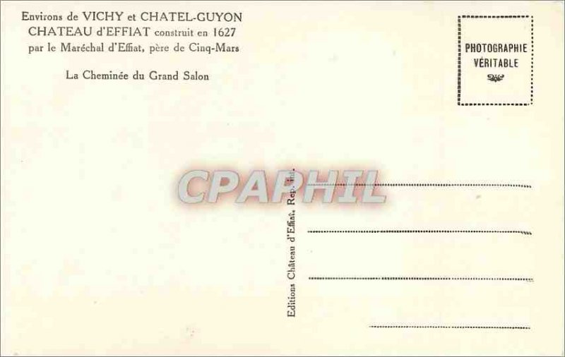 Postcard Modern Surroundings of Vichy Chatel Guyon Chateau Effiat Built in 16...