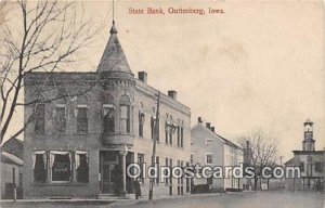 State Bank Guttenberg, Iowa, USA 1909 
