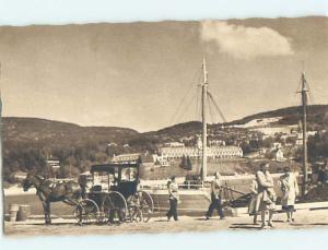 Unused 1920's HORSE AND CARRIAGE Tadoussac - Near Saguenay Quebec QC i0731