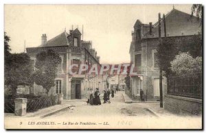 Les Andelys Old Postcard The street Penthiere