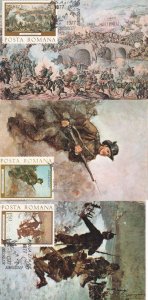 Budapest Soldier Hungary 3x First Day Cover Postcard s