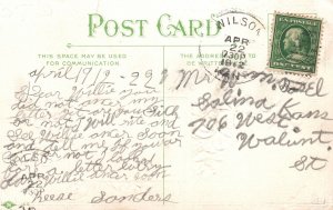 Vintage Postcard 1912 A Happy Birthday Greetings And All Good Wishes
