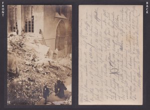 Vintage Postcard Belgium RPPC Flanders Front WWI