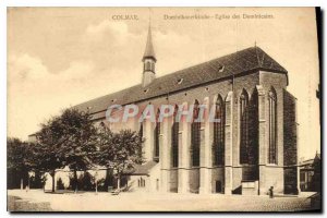 Old Postcard Colmar Dominican church