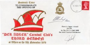 Der Adler Carnival Opening Jaguar Club 1976 Hand Signed FDC