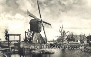 Dutch Windmill Hollandse Molen Netherlands 1955 