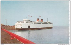 Ferry Boat PERE NOUVEL , Rimouski - Baie Comeau , Quebec , Canada , 50-60s