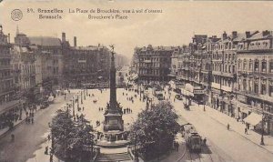 Belgium Brussels La Place de Brouckere vue a vol d'oiseau