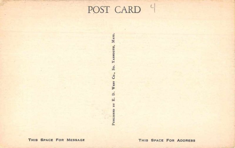 Harwichport Massachusetts Main Street Vintage Postcard AA9420
