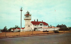 Vintage Postcard Chatham Light And Coast Guard Chatham Cape Cod Massachusetts MA