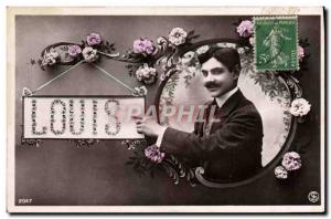 Old Postcard Louis Surname