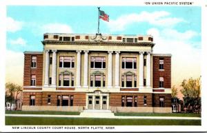 Nebraska North Platte Lincoln County Court House Curteich